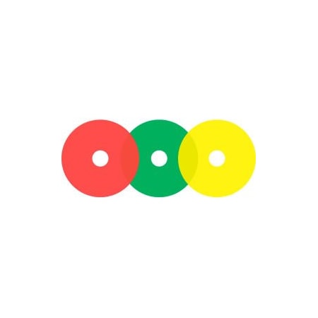 Accuform Accuform Gauge Marking Decal, 3.5in, 6/Sheet, Red GML111RD